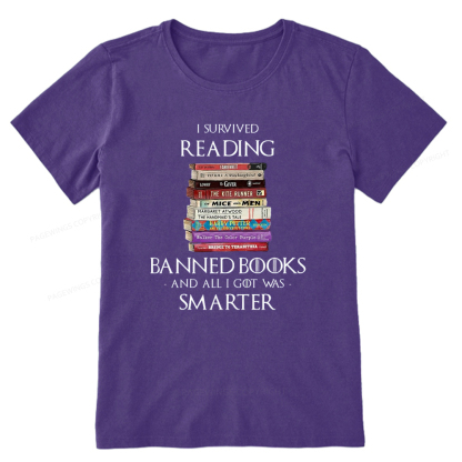 Pagewings I Survived Reading Banned Books Unisex Classic T-shirt