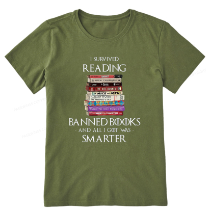 Pagewings I Survived Reading Banned Books Unisex Classic T-shirt