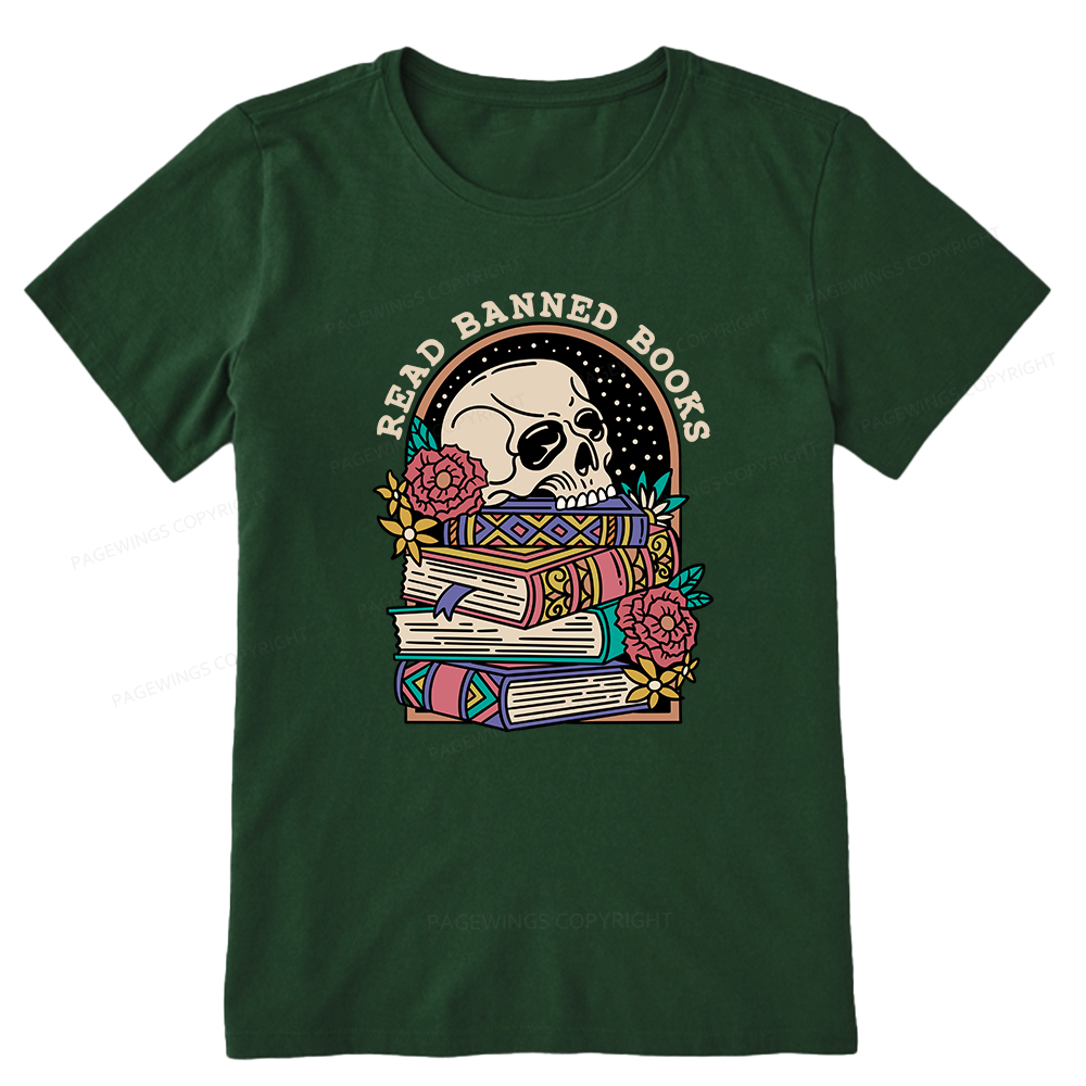 Pagewings Read Banned Book Floral Unisex Tee Unisex Classic T-shirt