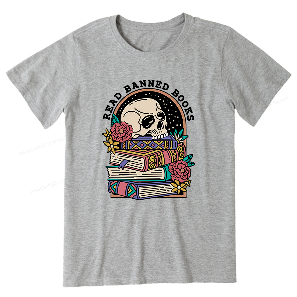 Pagewings Read Banned Book Floral Unisex Tee Unisex Classic T-shirt