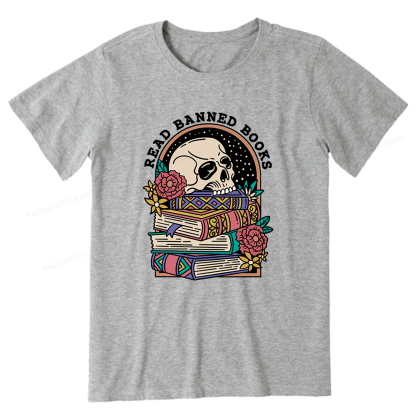 Pagewings Read Banned Book Floral Unisex Tee Unisex Classic T-shirt