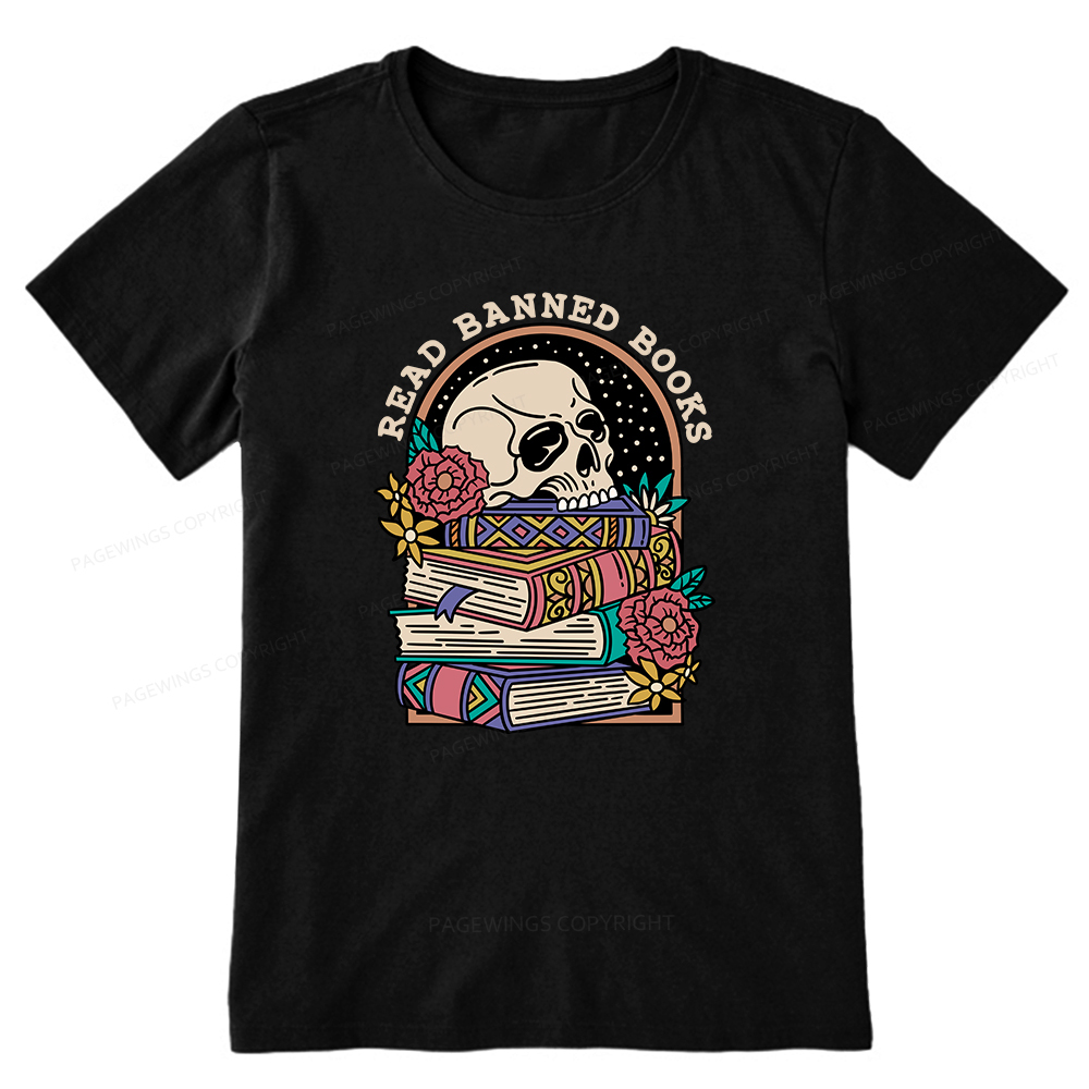 Pagewings Read Banned Book Floral Unisex Tee Unisex Classic T-shirt