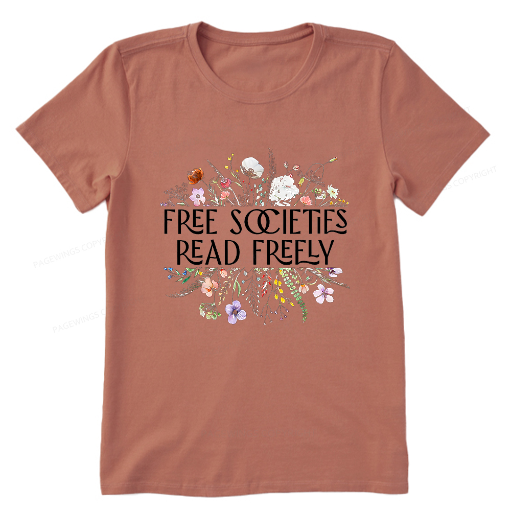 Pagewings Free Societies Read Freely Unisex Classic T-shirt