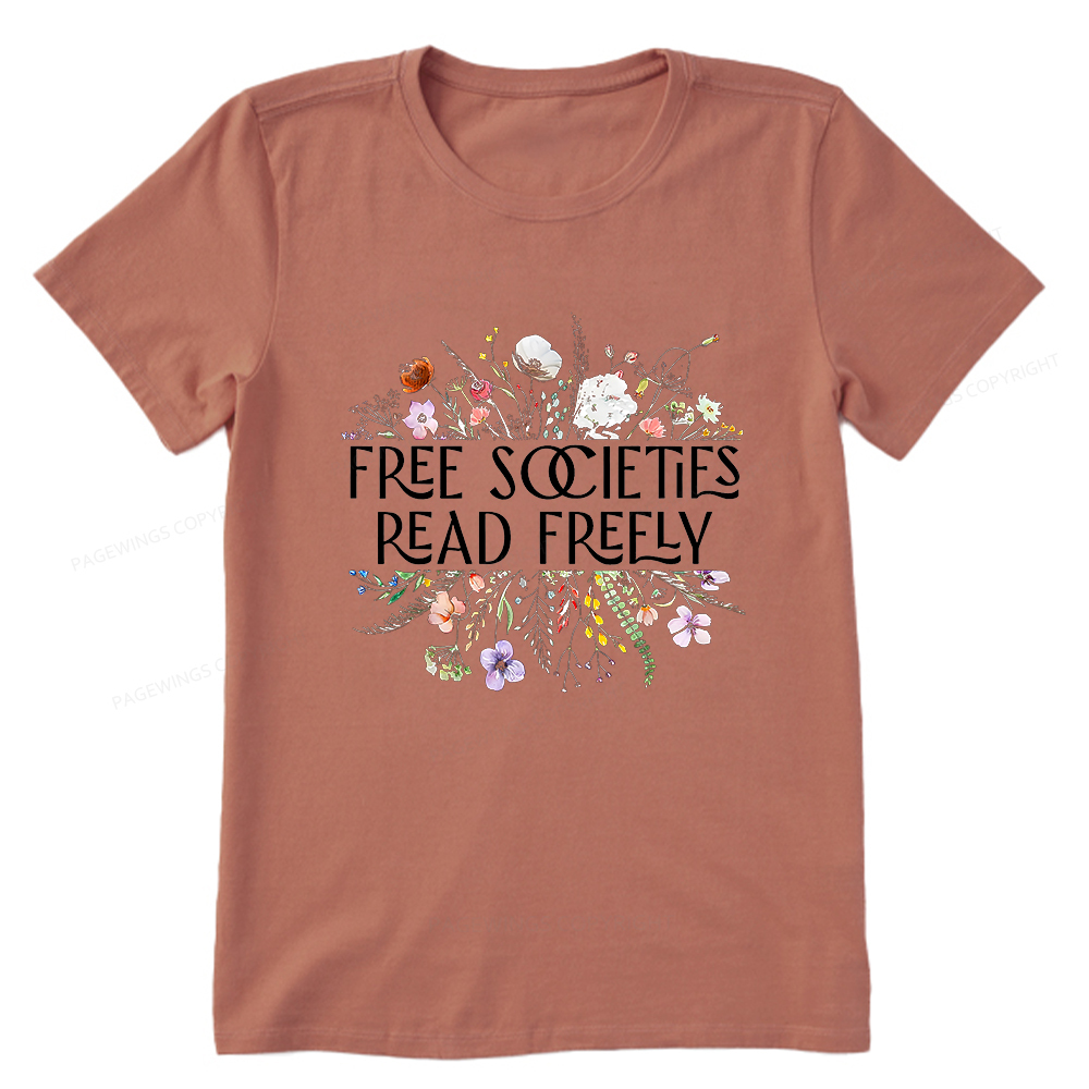 Pagewings Free Societies Read Freely Unisex Classic T-shirt