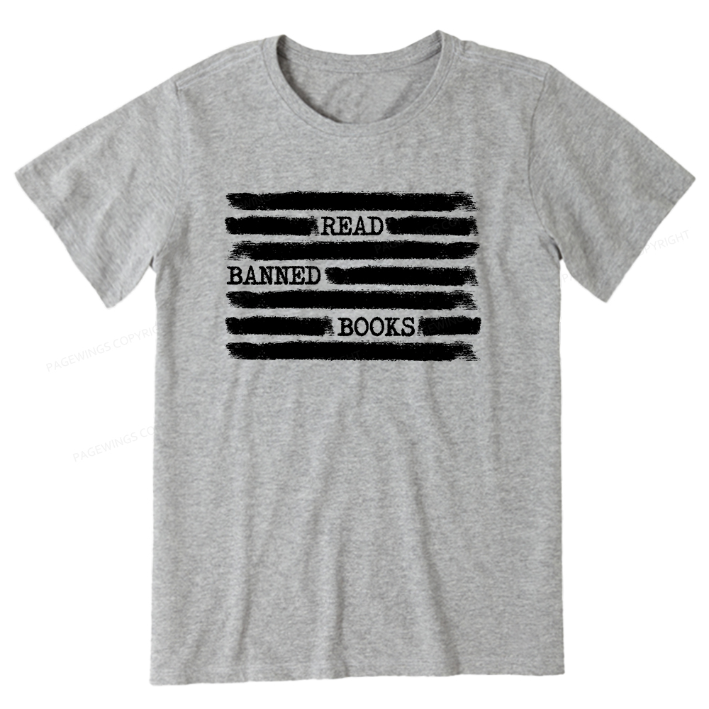 Pagewings Read Banned Books Bookworm Librarian Unisex Classic T-shirt