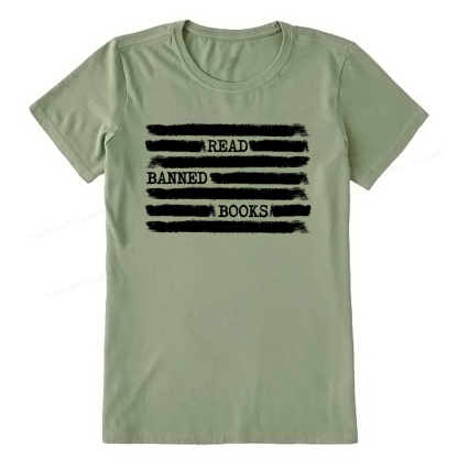 Pagewings Read Banned Books Bookworm Librarian Unisex Classic T-shirt