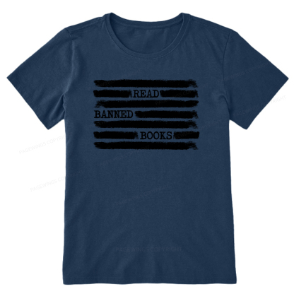 Pagewings Read Banned Books Bookworm Librarian Unisex Classic T-shirt