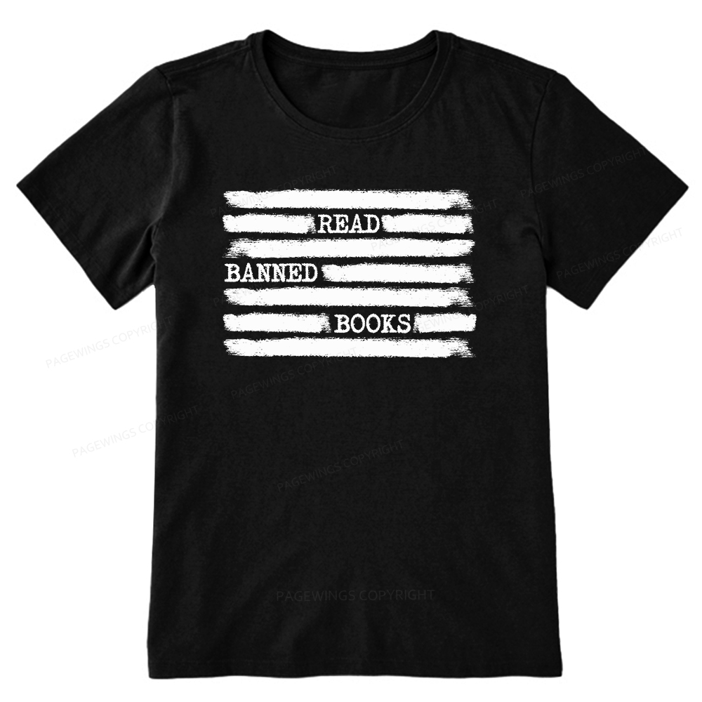 Pagewings Read Banned Books Bookworm Librarian Unisex Classic T-shirt