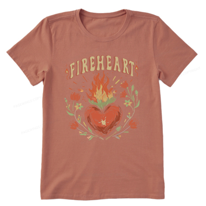 Pagewings Vintage Fire-heart Shirt Unisex Classic T-shirt