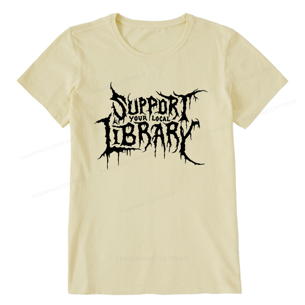 Pagewings Support Your Local Library Unisex Classic T-shirt