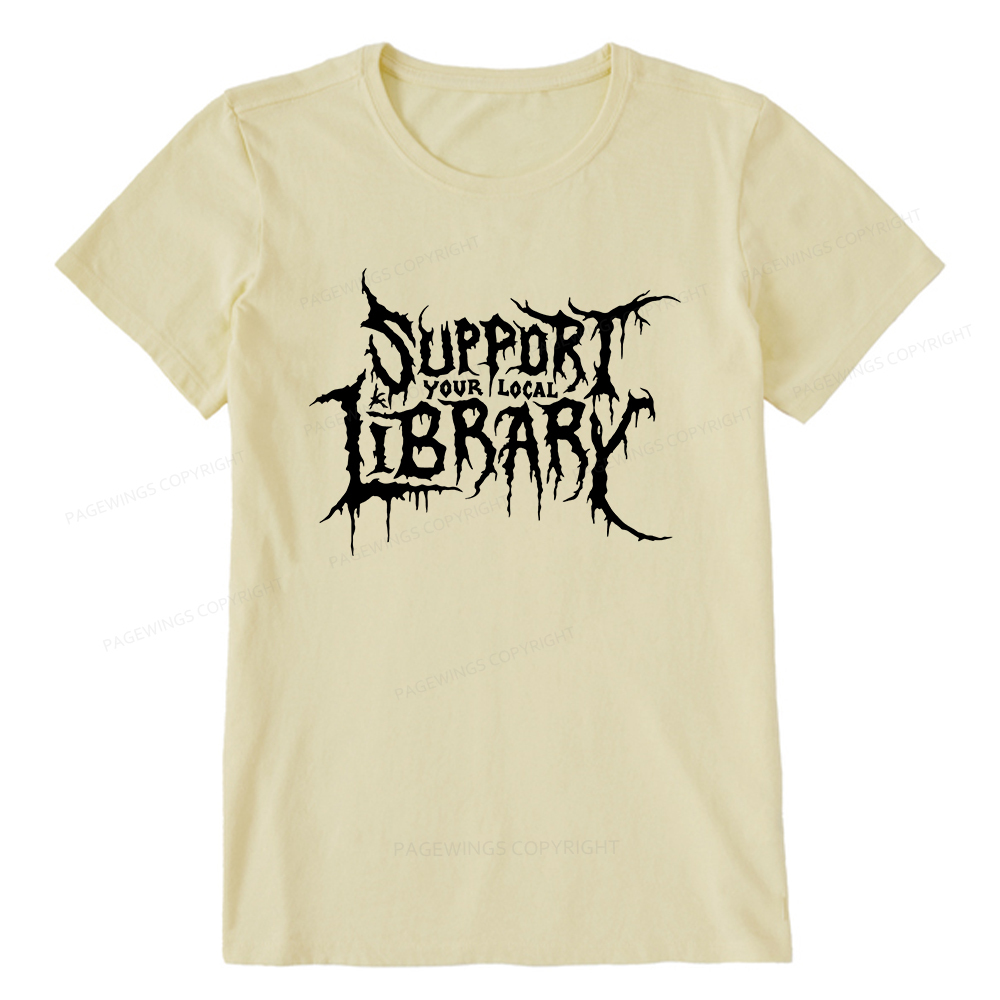 Pagewings Support Your Local Library Unisex Classic T-shirt
