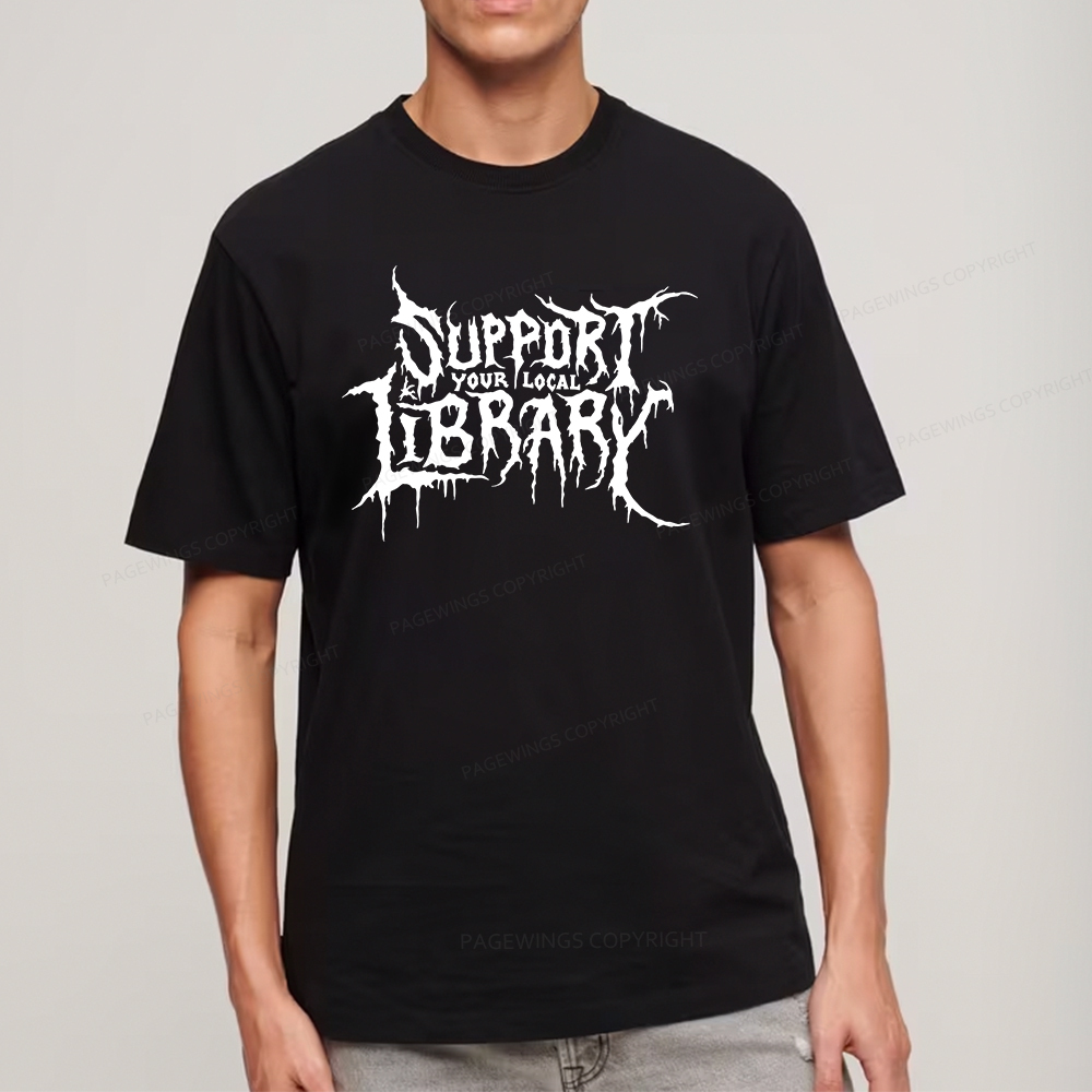 Pagewings Support Your Local Library Unisex Classic T-shirt