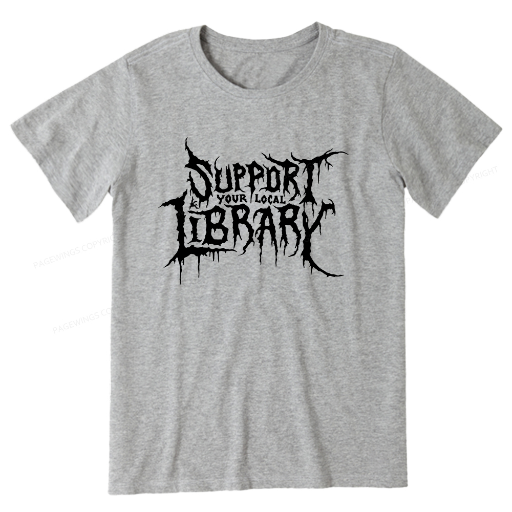 Pagewings Support Your Local Library Unisex Classic T-shirt