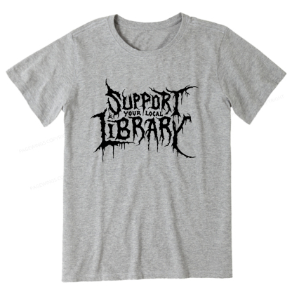 Pagewings Support Your Local Library Unisex Classic T-shirt