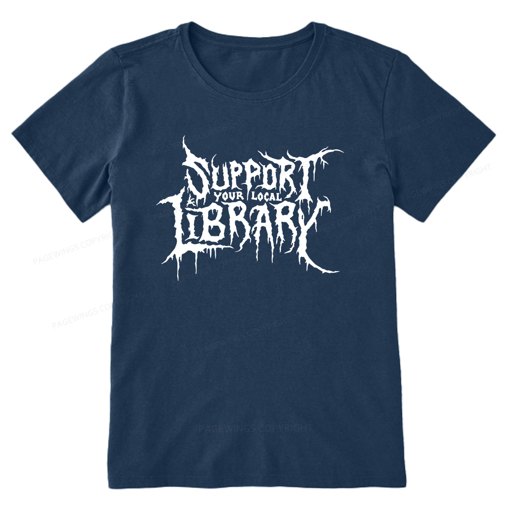 Pagewings Support Your Local Library Unisex Classic T-shirt