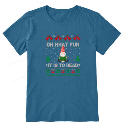 Pagewings Oh What Fun It Is To Read Unisex Classic T-shirt