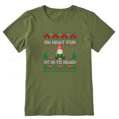 Pagewings Oh What Fun It Is To Read Unisex Classic T-shirt