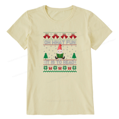 Pagewings Oh What Fun It Is To Read Unisex Classic T-shirt