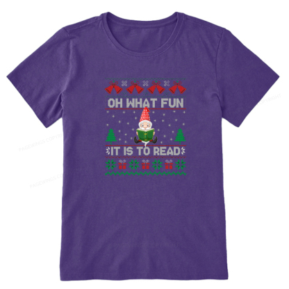 Pagewings Oh What Fun It Is To Read Unisex Classic T-shirt