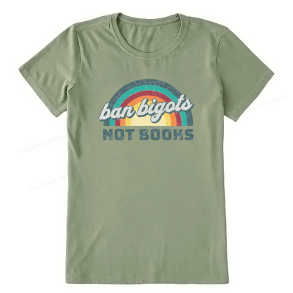 Pagewings Read Banned Books Drink Coffee Fight Evil Retro Cat Lovers T-Shirt Unisex Classic T-shirt