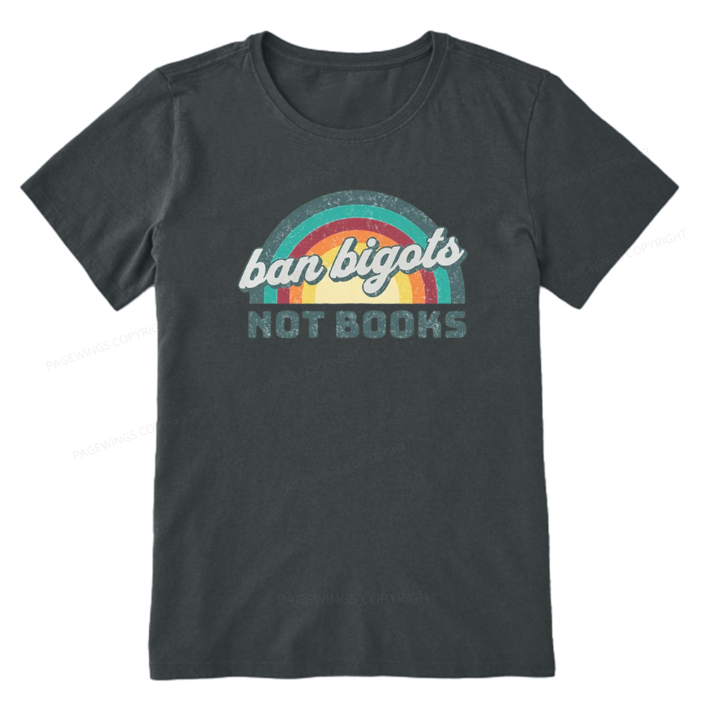 Pagewings Read Banned Books Drink Coffee Fight Evil Retro Cat Lovers T-Shirt Unisex Classic T-shirt