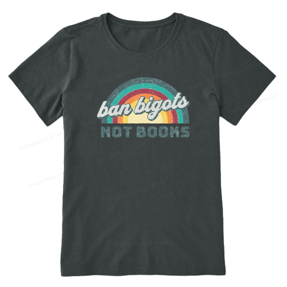 Pagewings Read Banned Books Drink Coffee Fight Evil Retro Cat Lovers T-Shirt Unisex Classic T-shirt