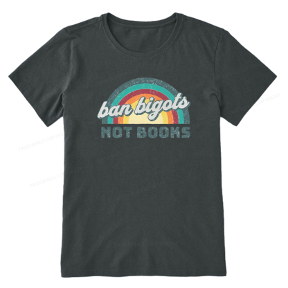 Pagewings Read Banned Books Drink Coffee Fight Evil Retro Cat Lovers T-Shirt Unisex Classic T-shirt