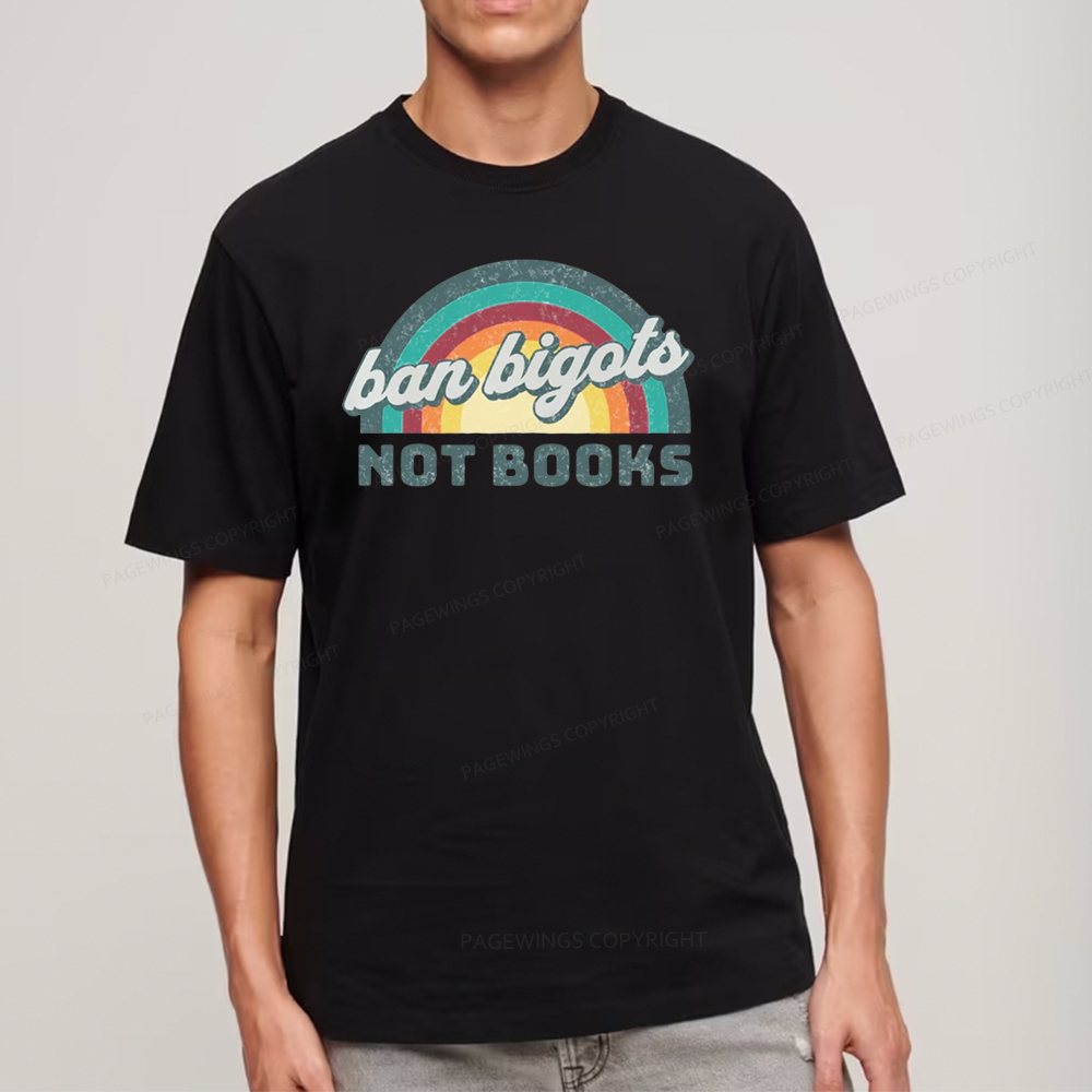 Pagewings Read Banned Books Drink Coffee Fight Evil Retro Cat Lovers T-Shirt Unisex Classic T-shirt