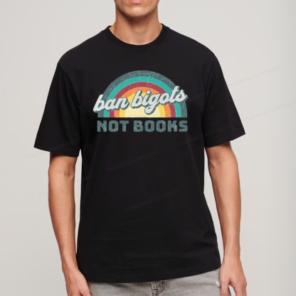 Pagewings Read Banned Books Drink Coffee Fight Evil Retro Cat Lovers T-Shirt Unisex Classic T-shirt