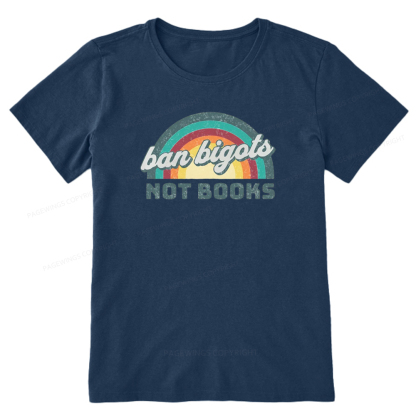 Pagewings Read Banned Books Drink Coffee Fight Evil Retro Cat Lovers T-Shirt Unisex Classic T-shirt
