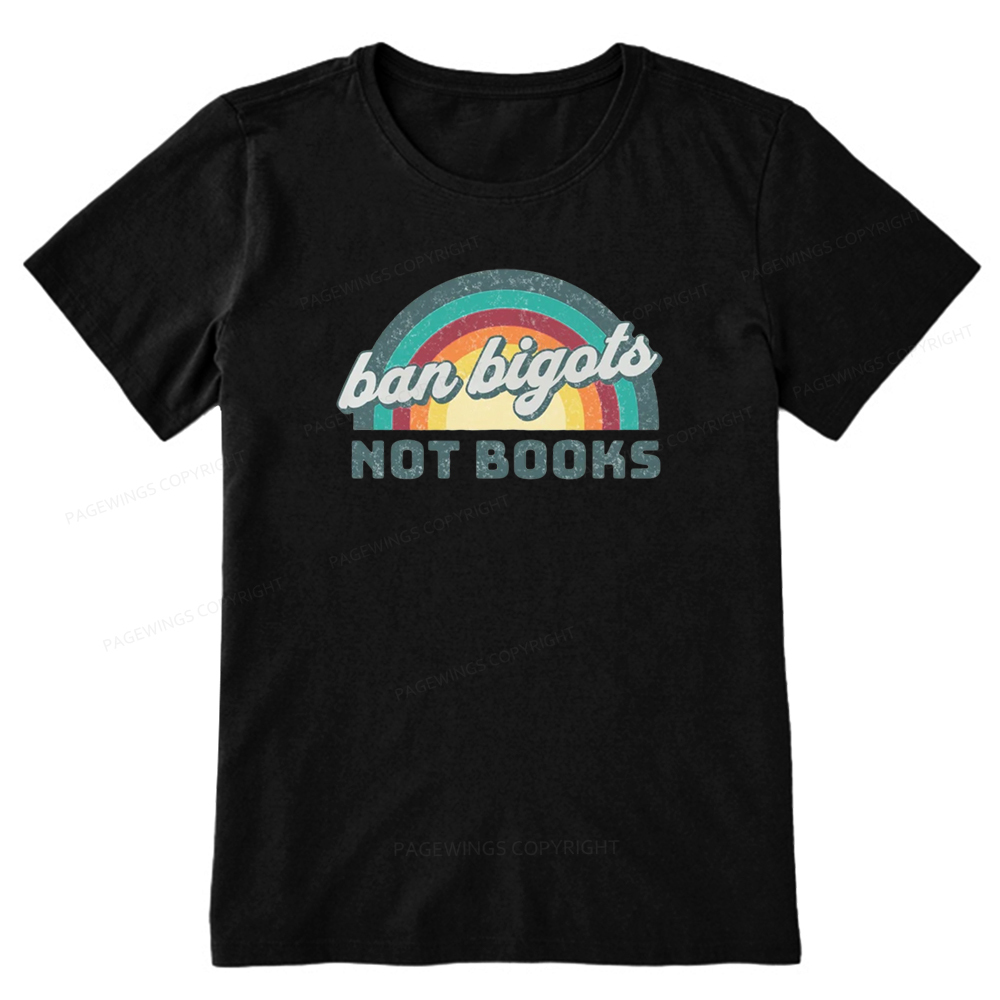 Pagewings Read Banned Books Drink Coffee Fight Evil Retro Cat Lovers T-Shirt Unisex Classic T-shirt