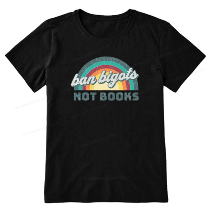Pagewings Read Banned Books Drink Coffee Fight Evil Retro Cat Lovers T-Shirt Unisex Classic T-shirt