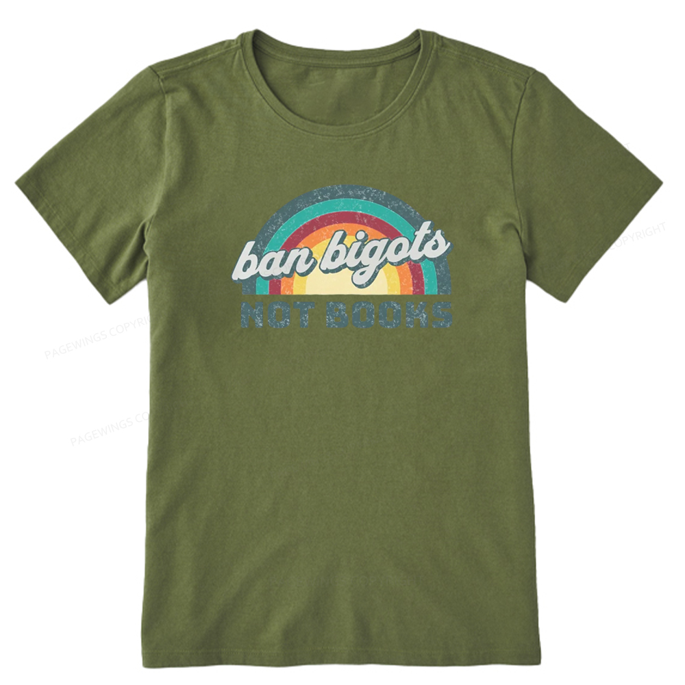 Pagewings Read Banned Books Drink Coffee Fight Evil Retro Cat Lovers T-Shirt Unisex Classic T-shirt