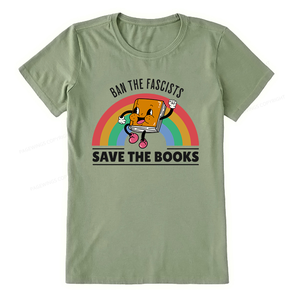 Pagewings Ban The Fascists Save The Books Shirt Unisex Classic T-shirt