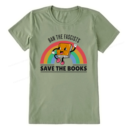 Pagewings Ban The Fascists Save The Books Shirt Unisex Classic T-shirt