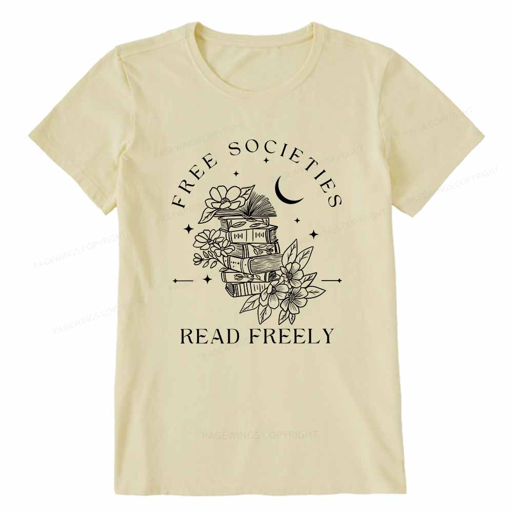 Pagewings Free Societies Read Freely Comfort Colors Shirt Unisex Classic T-shirt
