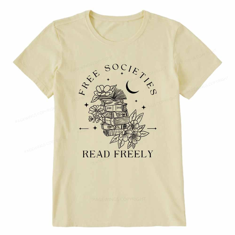 Pagewings Free Societies Read Freely Comfort Colors Shirt Unisex Classic T-shirt
