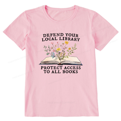 Pagewings Protect Access To All Books Unisex Classic T-shirt