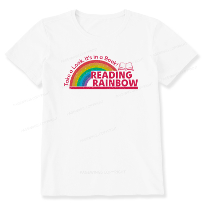 Pagewings Reading Rainbow Unisex Classic T-shirt