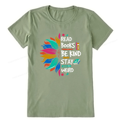 Pagewings Read Books Be Kind Stay Weird Unisex Classic T-shirt