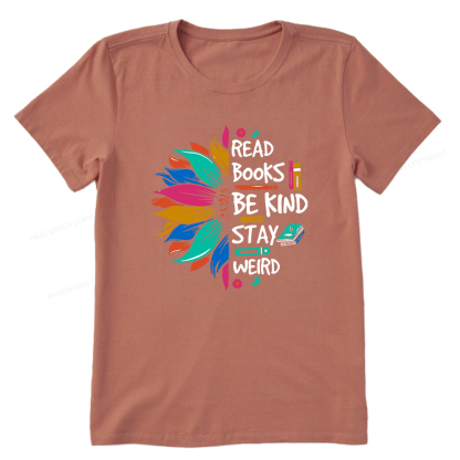 Pagewings Read Books Be Kind Stay Weird Unisex Classic T-shirt
