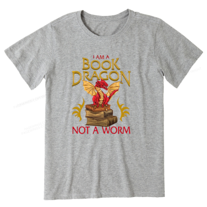 Pagewings I Am A Book Dragon Not A Worm Unisex Classic T-shirt