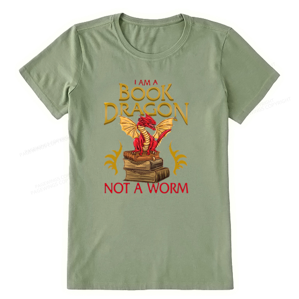 Pagewings I Am A Book Dragon Not A Worm Unisex Classic T-shirt