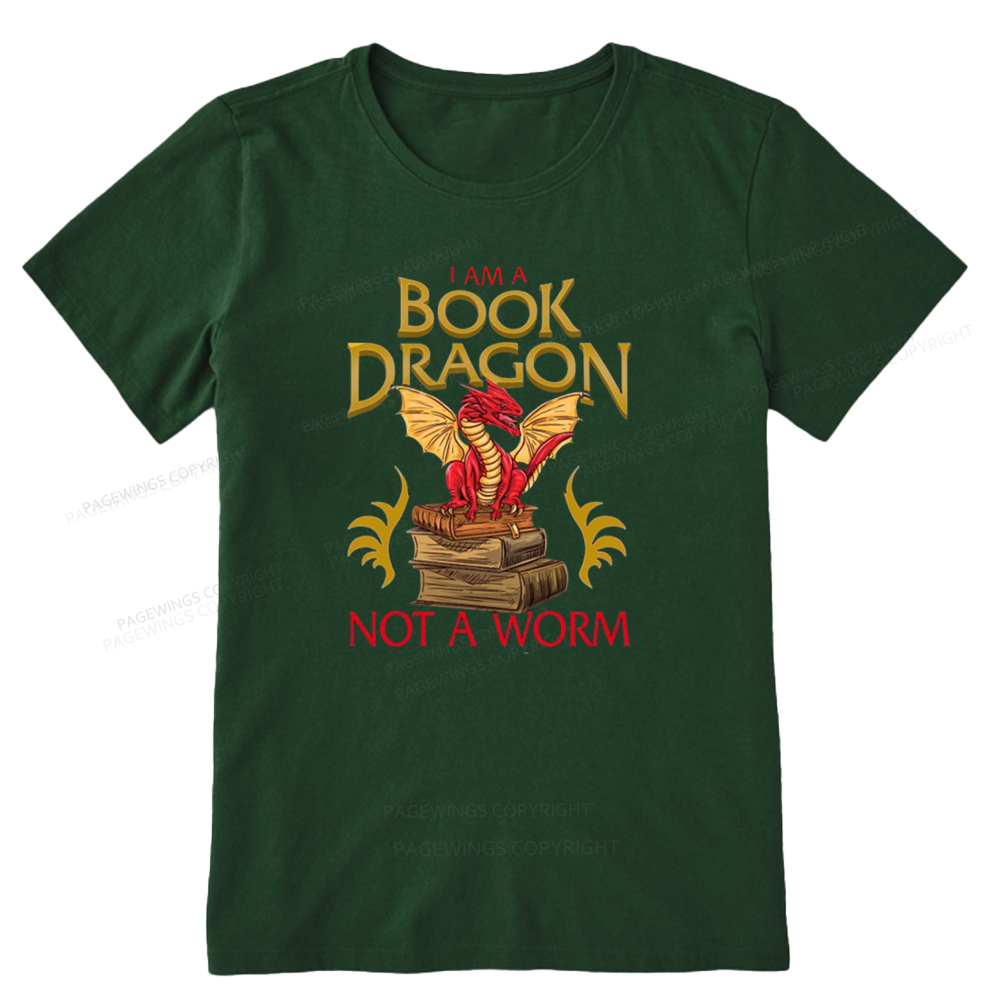 Pagewings I Am A Book Dragon Not A Worm Unisex Classic T-shirt