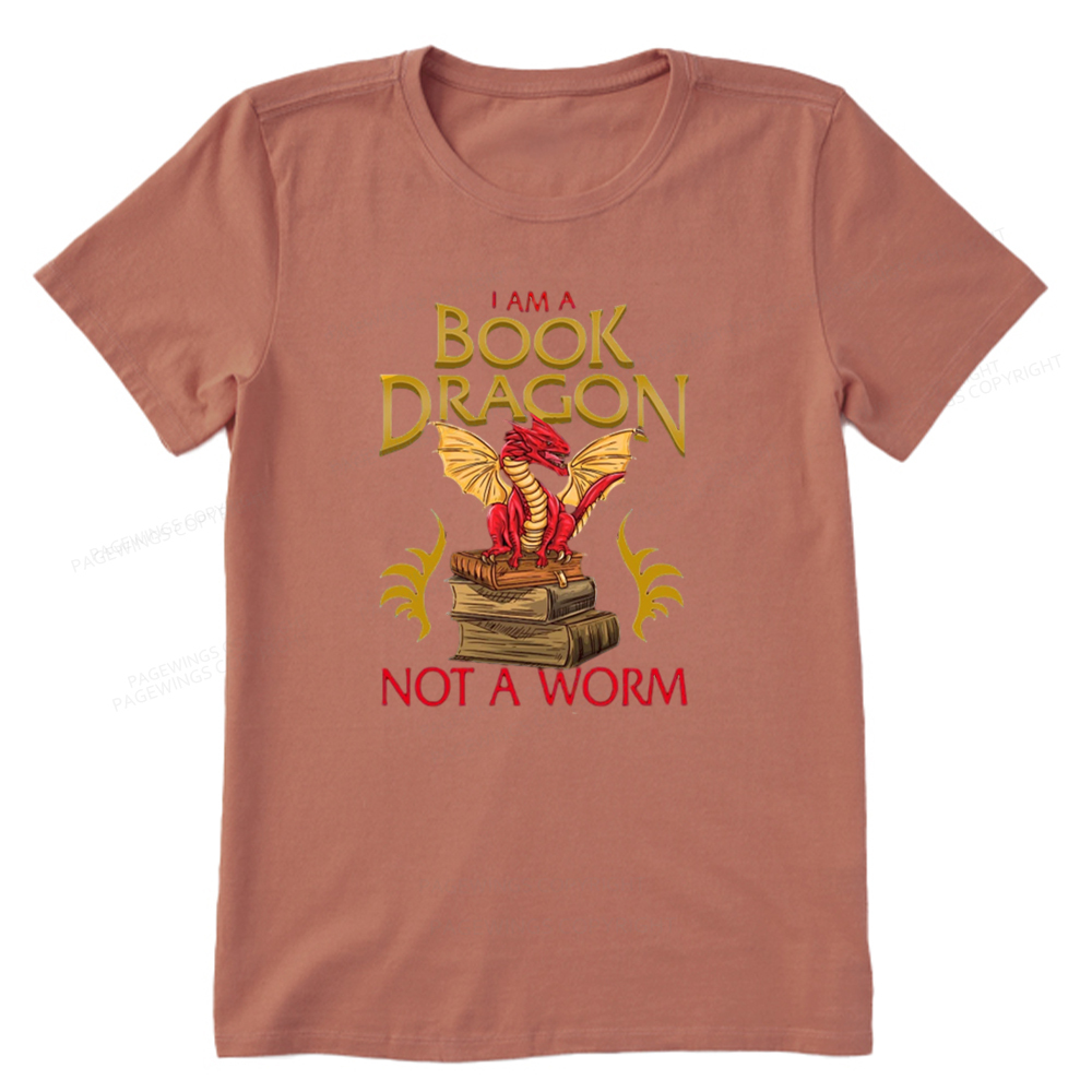 Pagewings I Am A Book Dragon Not A Worm Unisex Classic T-shirt