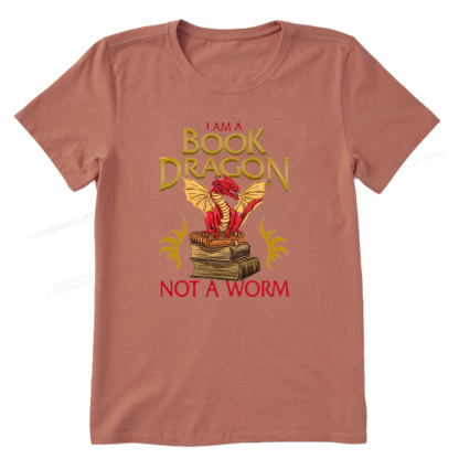 Pagewings I Am A Book Dragon Not A Worm Unisex Classic T-shirt