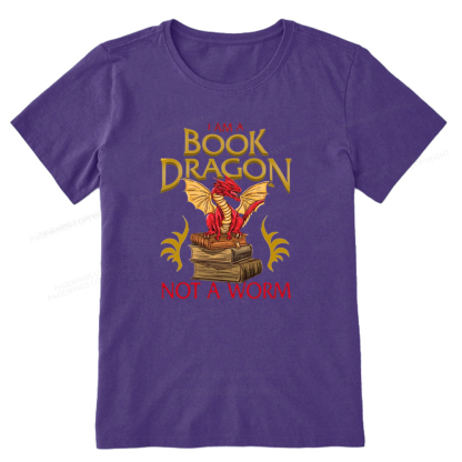 Pagewings I Am A Book Dragon Not A Worm Unisex Classic T-shirt
