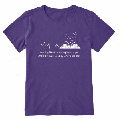 Pagewings Book Lovers Reading Reading Book Unisex Classic T-shirt