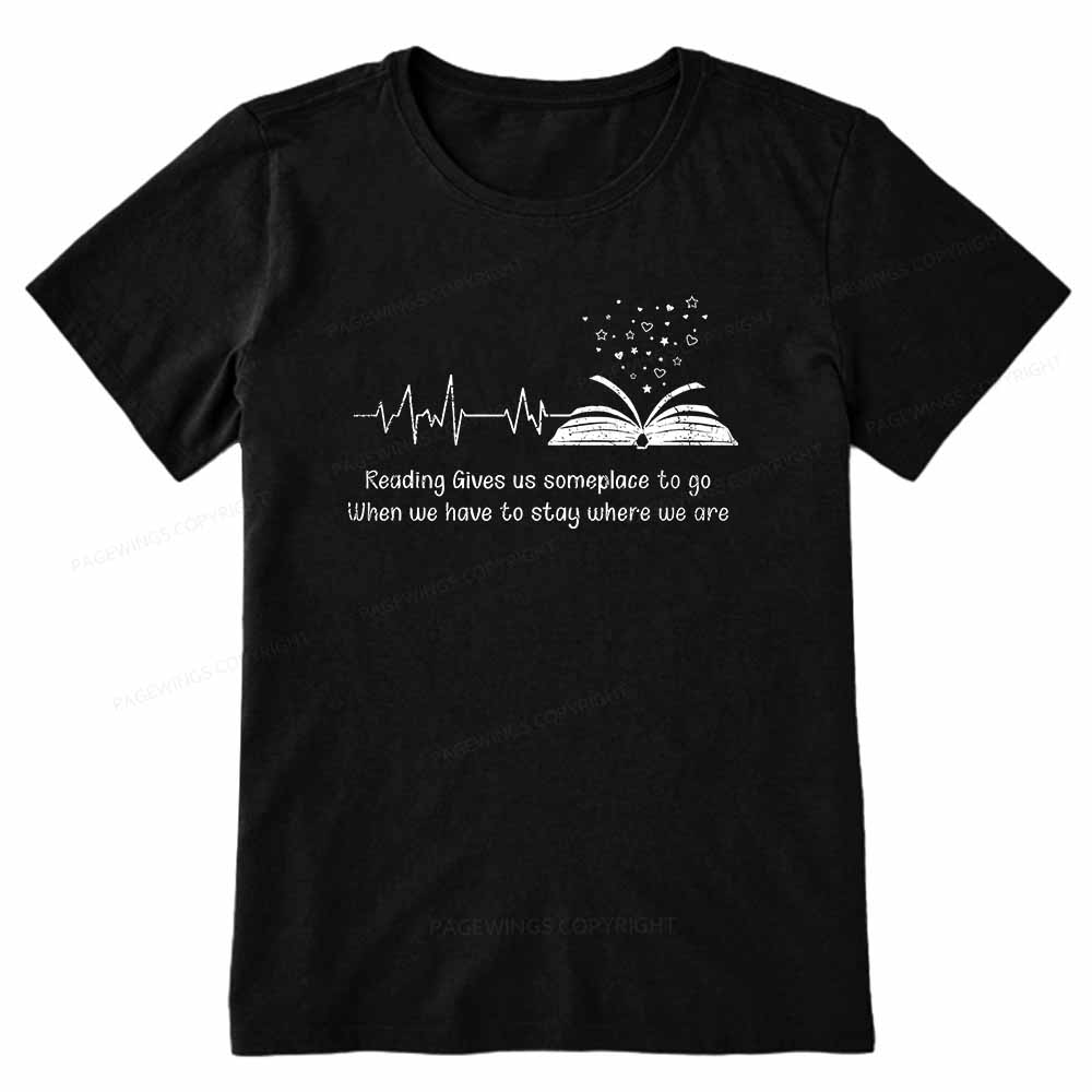 Pagewings Book Lovers Reading Reading Book Unisex Classic T-shirt
