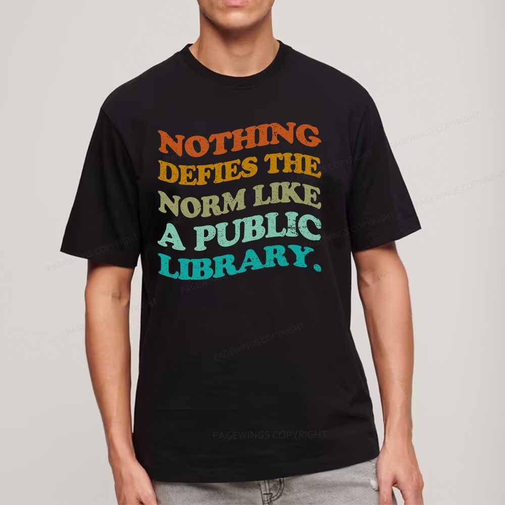 Pagewings Nothing defies the norm like a public library Unisex Classic T-shirt